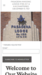 Mobile Screenshot of pasadenamasoniclodge1155.org