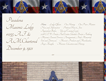 Tablet Screenshot of pasadenamasoniclodge1155.org